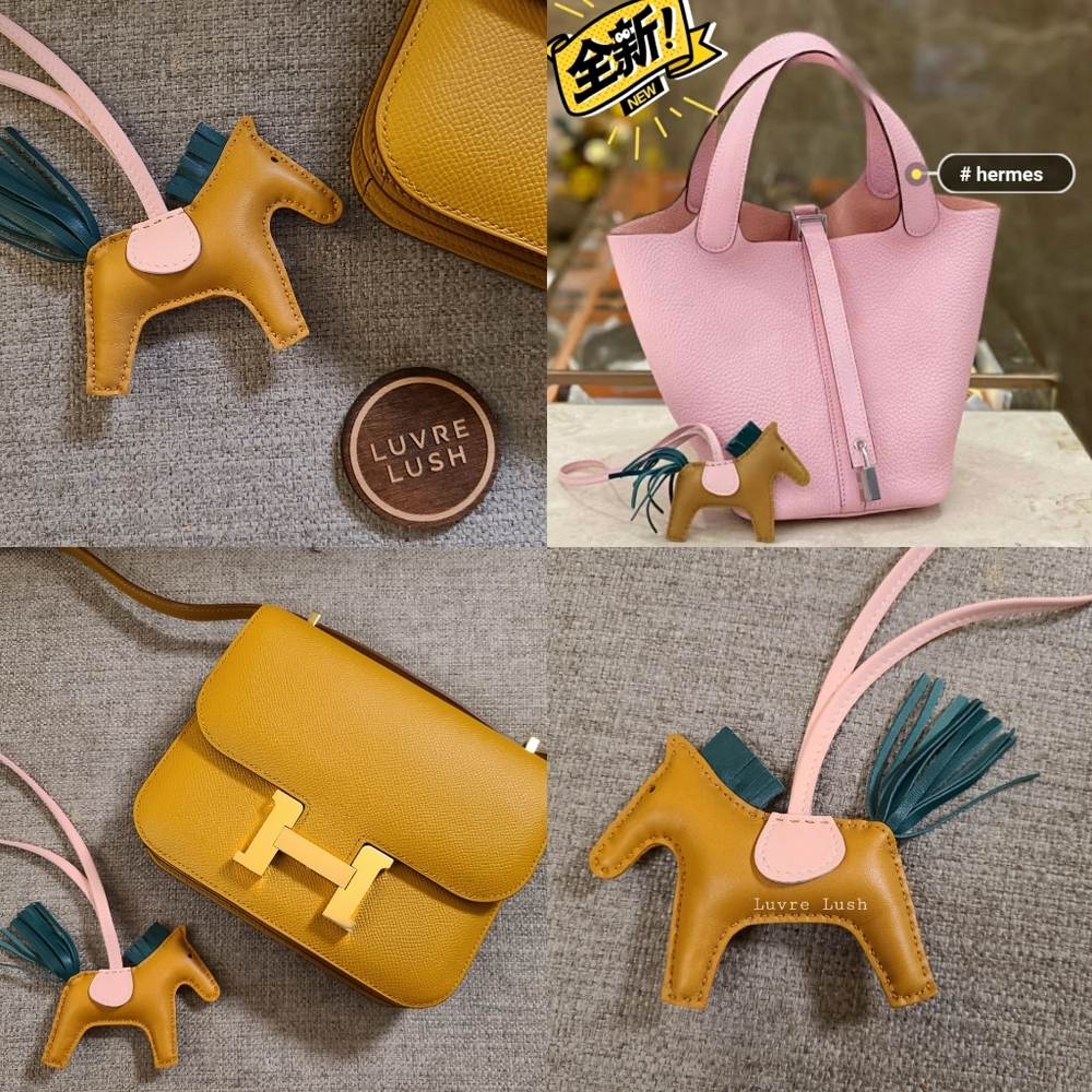 ❌SOLD❌ Rare Hermes Rodeo Pm Sesame Rose Sakura